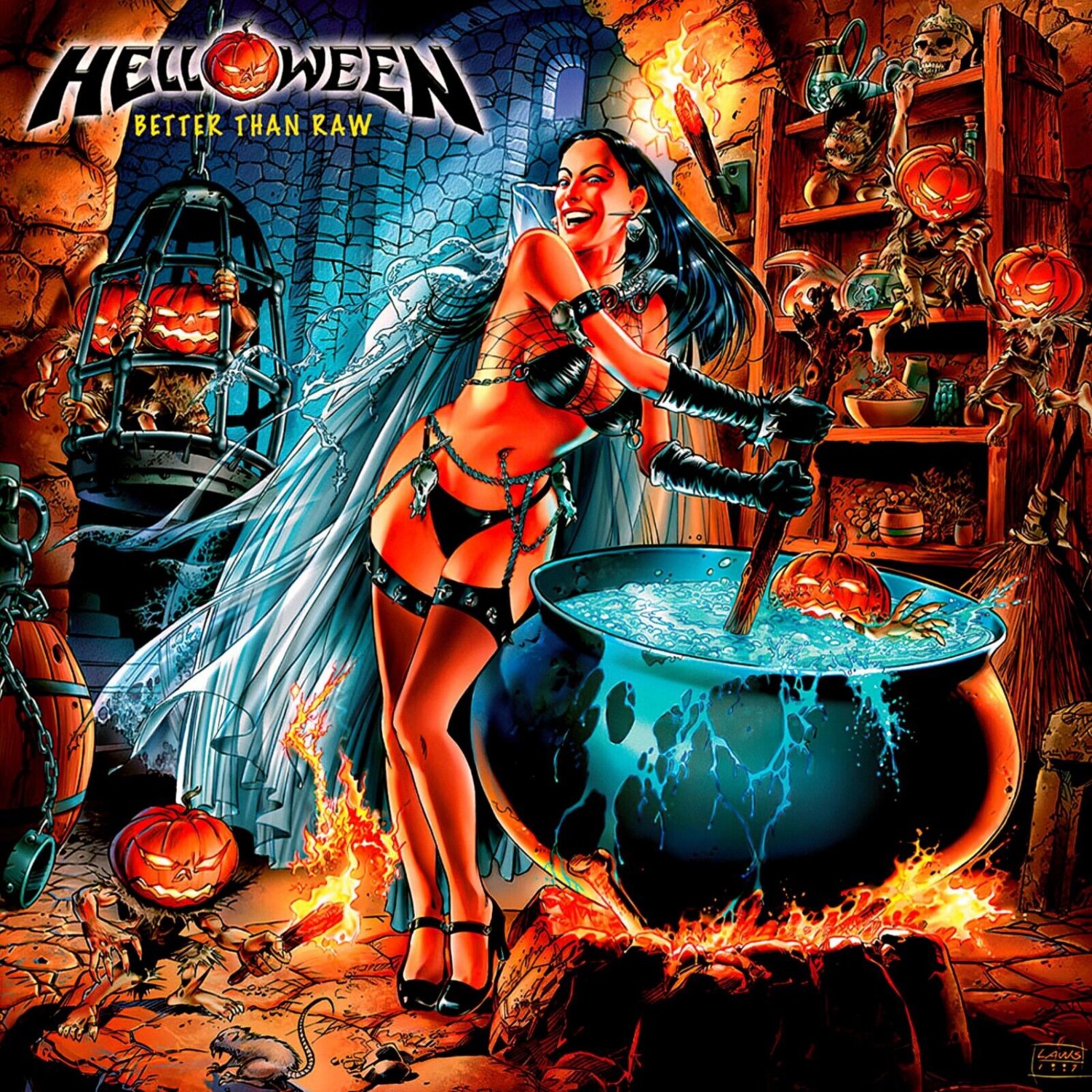 HELLOWEEN Better Than Raw BANNER 3x3 Ft Fabric Poster Tapestry Flag album art