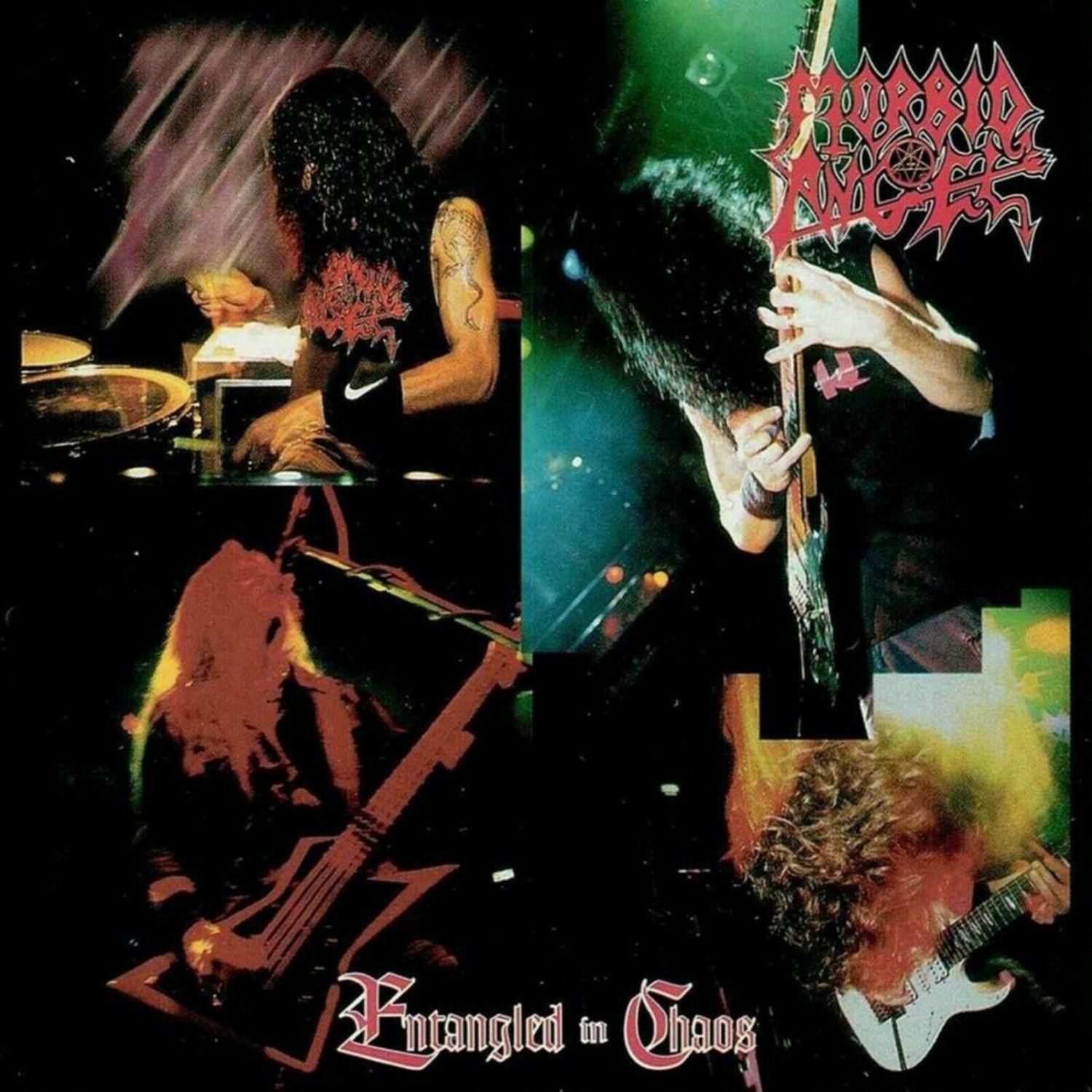 MORBID ANGEL Entangled In Chaos BANNER 3x3 Ft Fabric Poster Flag album cover art