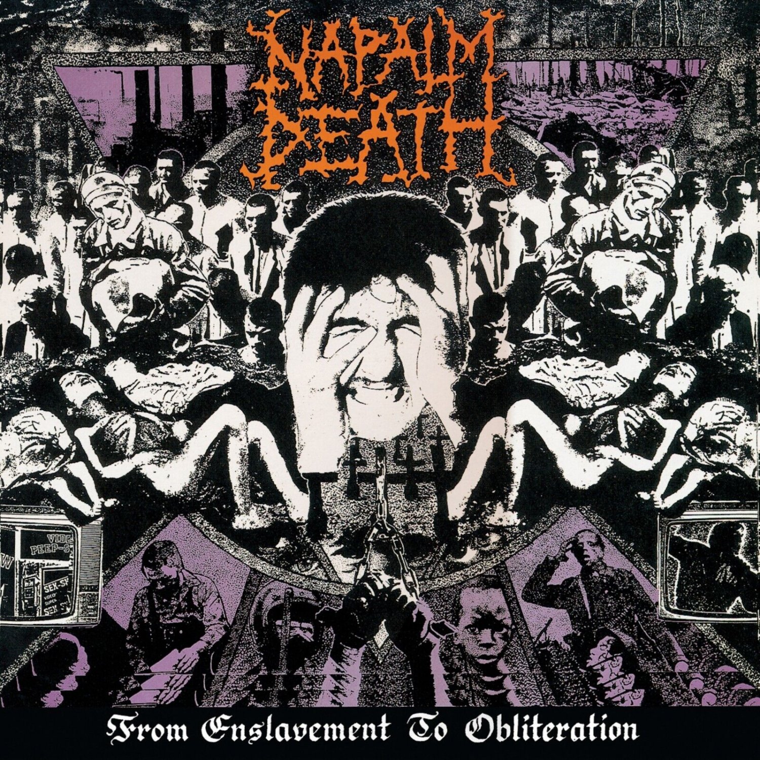 NAPALM DEATH From Enslavement to Obliteration BANNER 2x2 Ft Fabric Poster Flag