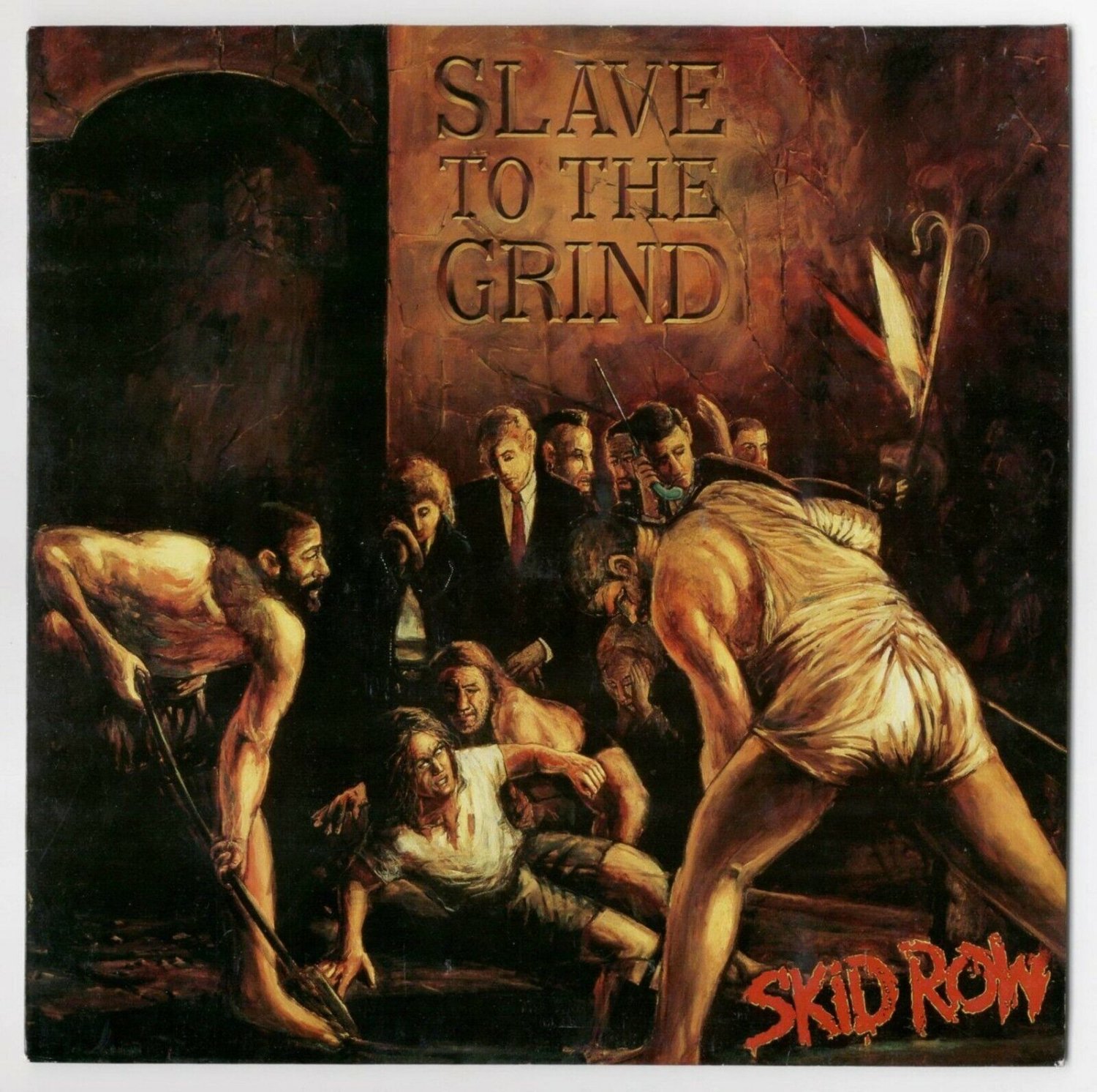 SKID ROW Slave to the Grind BANNER 3x3 Ft Fabric Poster Tapestry Flag album art