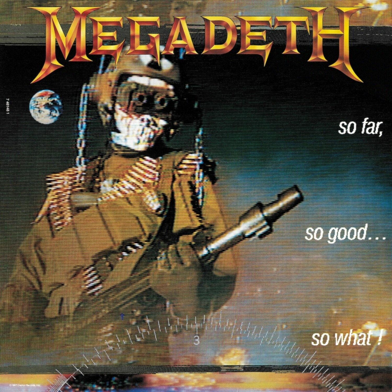 MEGADETH So Far So Good So What BANNER 3x3 Ft Fabric Poster Flag album cover art
