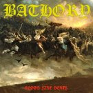 BATHORY Blood Fire Death BANNER 2x2 Ft Fabric Poster Tapestry Flag album art