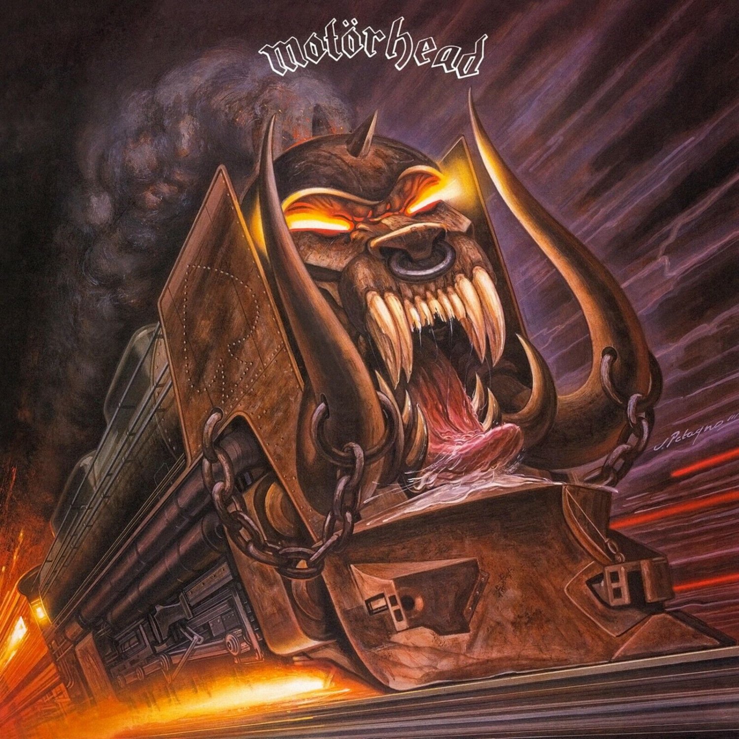 MOTORHEAD Orgasmatron BANNER 3x3 Ft Fabric Poster Tapestry Flag album cover art