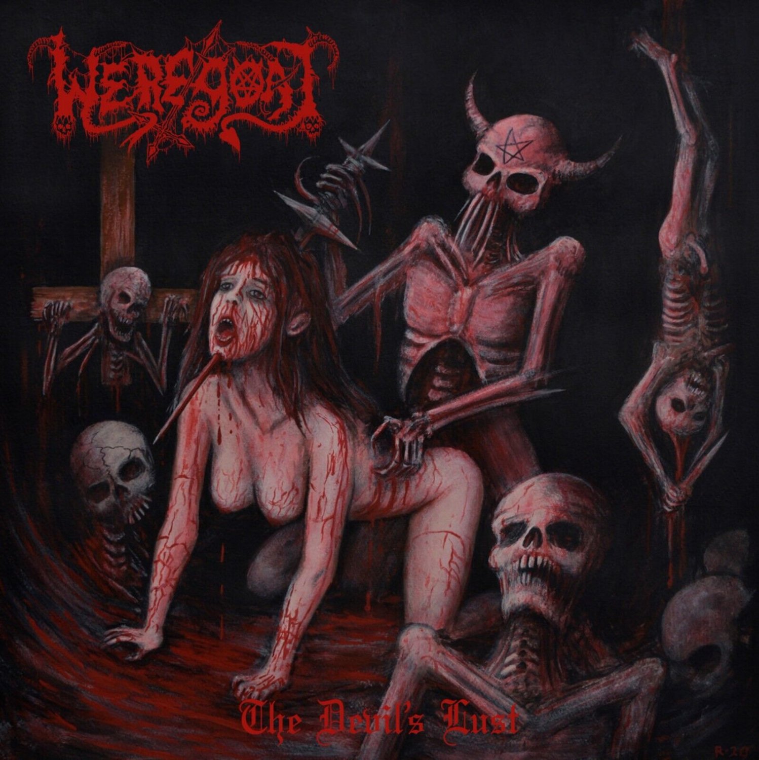WEREGOAT The Devil's Lust BANNER HUGE 4X4 Ft Fabric Poster Tapestry Flag art