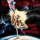 IRON MAIDEN Beast Over Hammersmith BANNER 2x2 Ft Fabric Poster Flag album cover