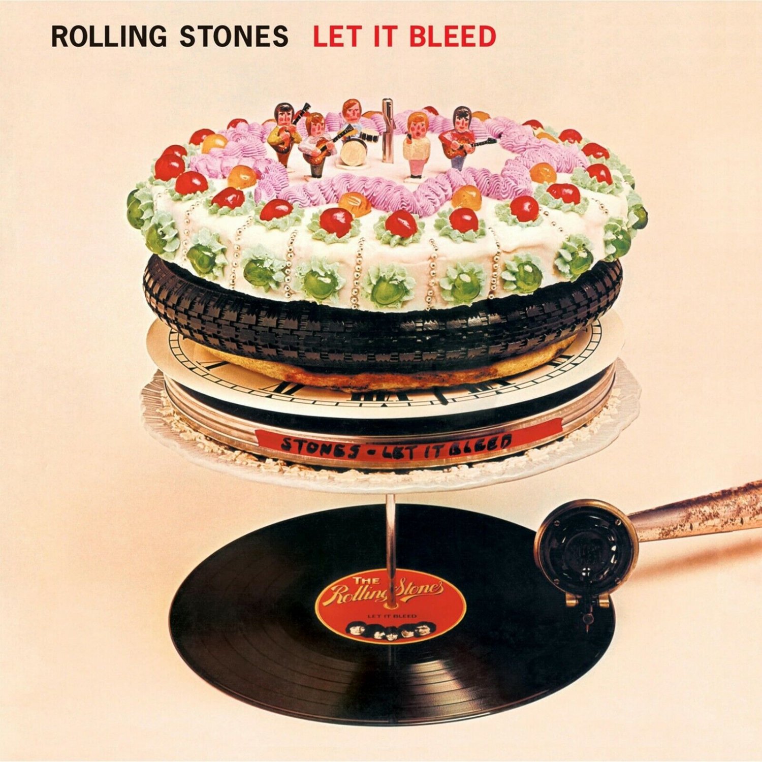 ROLLING STONES Let it Bleed BANNER 2x2 Ft Fabric Poster Tapestry Flag album art
