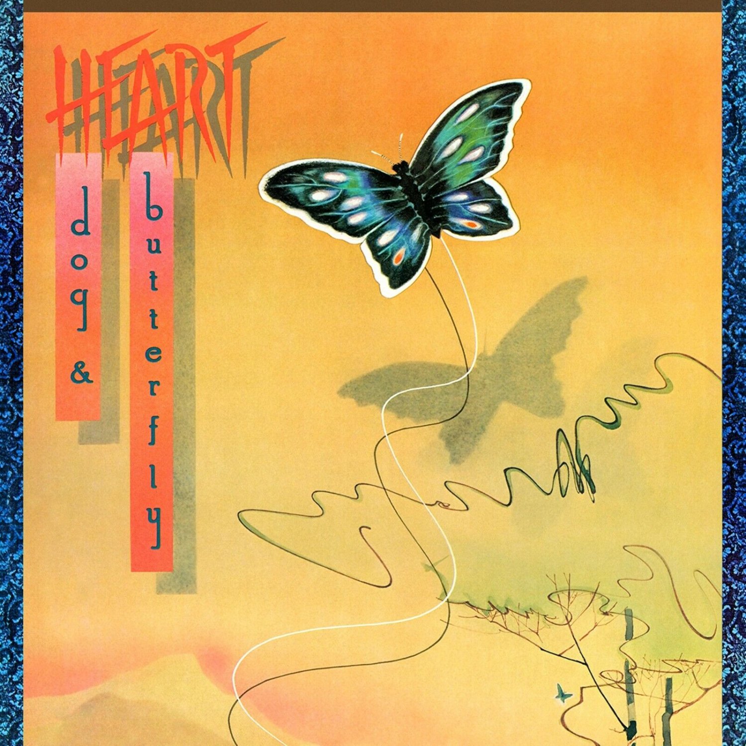 HEART Dog & Butterfly BANNER 2x2 Ft Fabric Poster Tapestry Flag album cover art