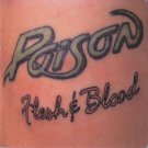 POISON Flesh & Blood BANNER 2x2 Ft Fabric Poster Tapestry Flag album cover art