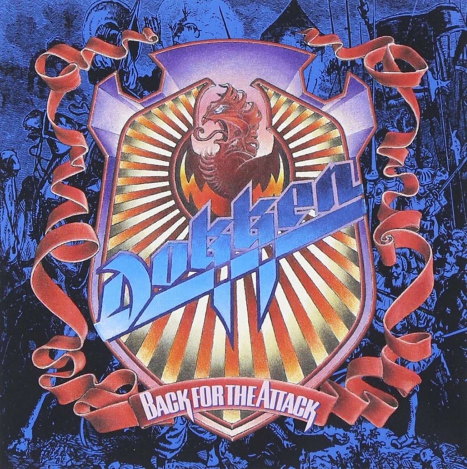 DOKKEN Back For The Attack BANNER 2x2 Ft Fabric Poster Tapestry Flag ...