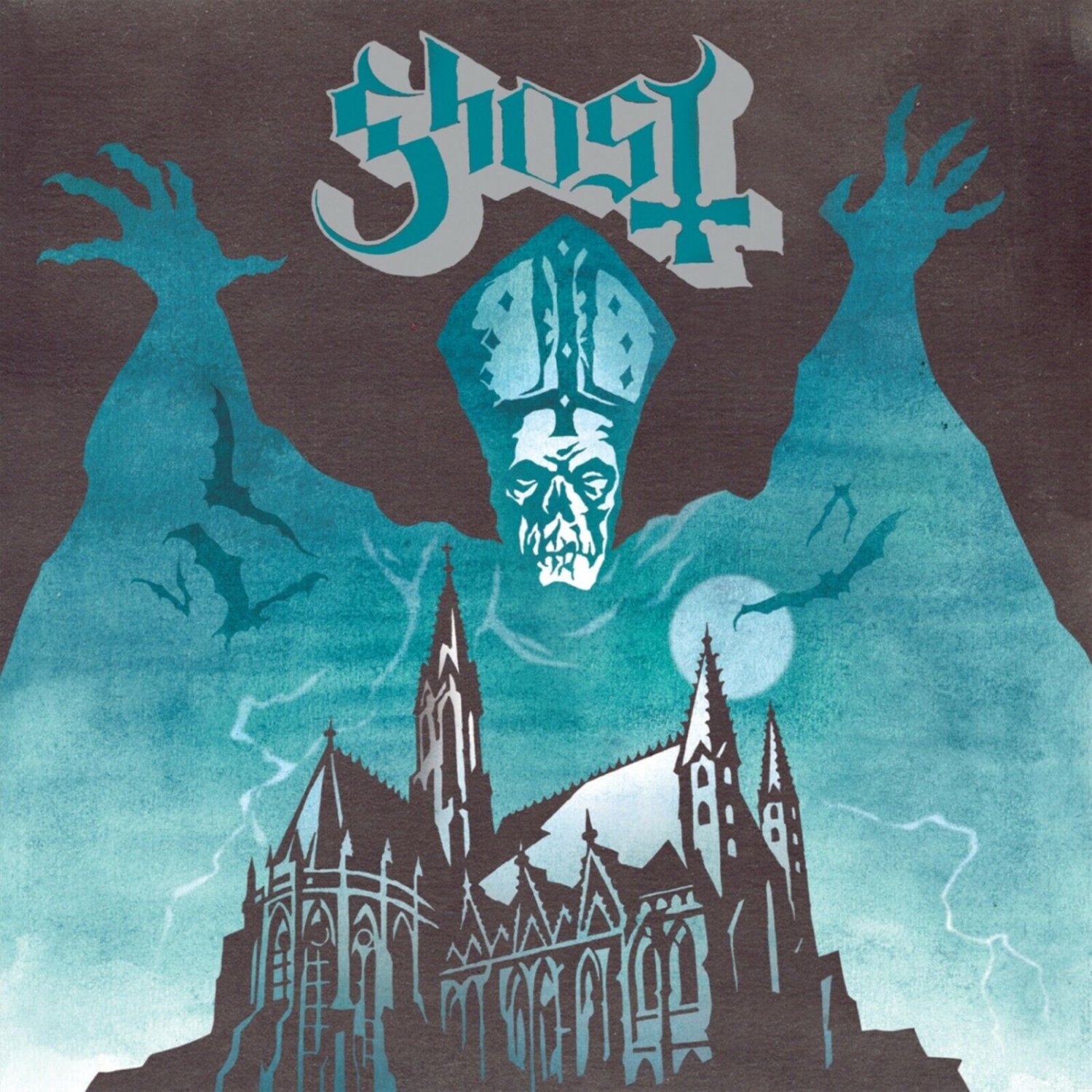 GHOST Opus Eponymous BANNER 2x2 Ft Fabric Poster Tapestry Flag album cover art