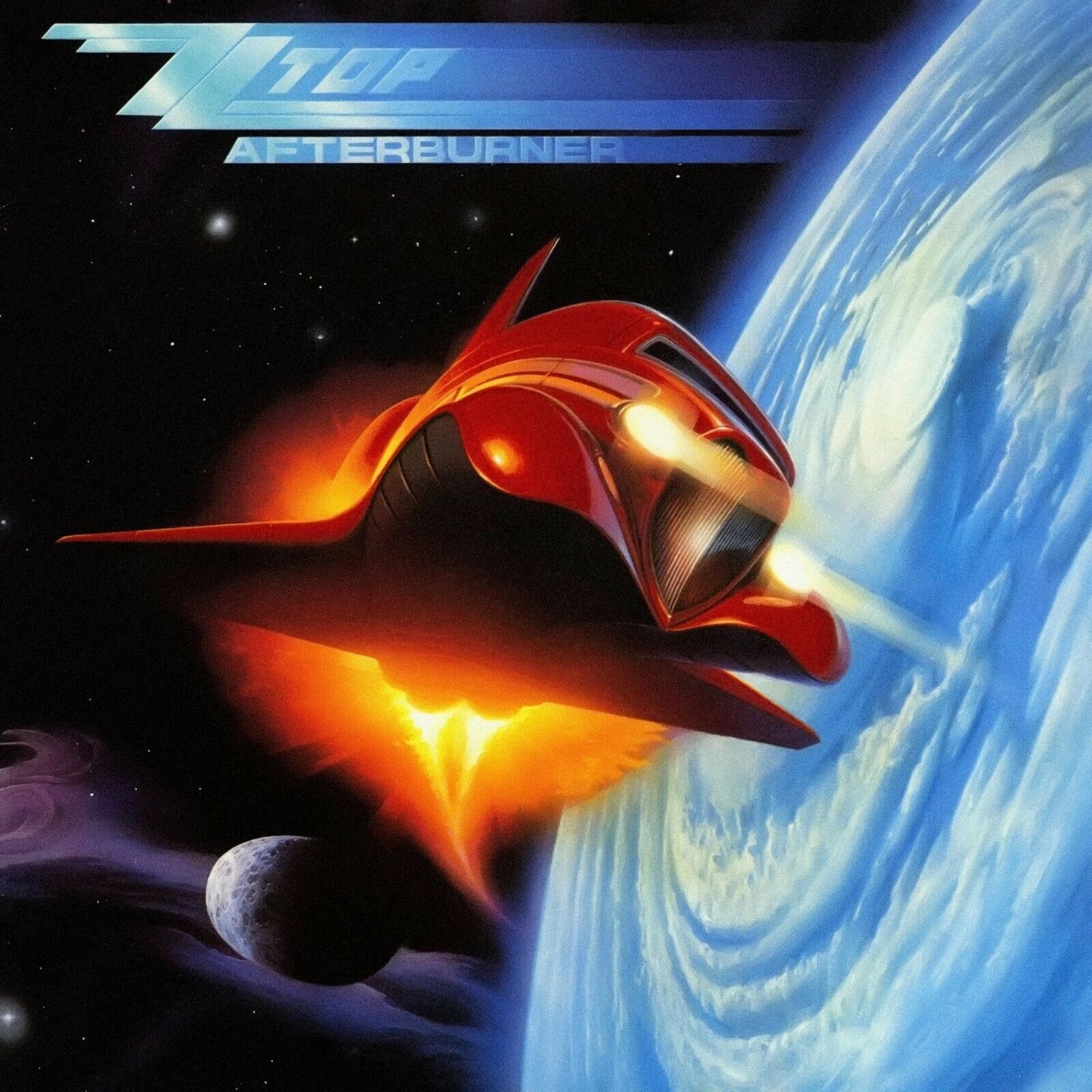 ZZ TOP Afterburner BANNER 2x2 Ft Fabric Poster Tapestry Flag album cover art
