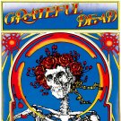 GRATEFUL DEAD Skull & Roses BANNER 2x2 Ft Fabric Poster Tapestry Flag album art