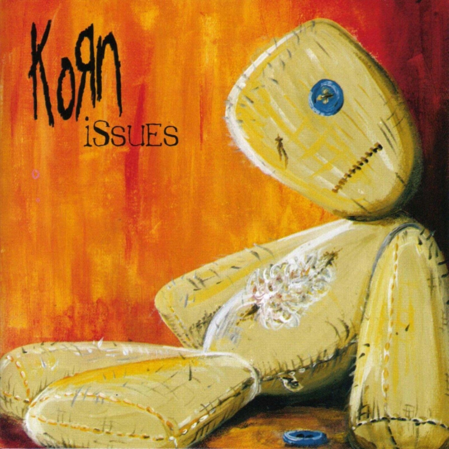 KORN Issues BANNER 2x2 Ft Fabric Poster Tapestry Flag album cover band art decor