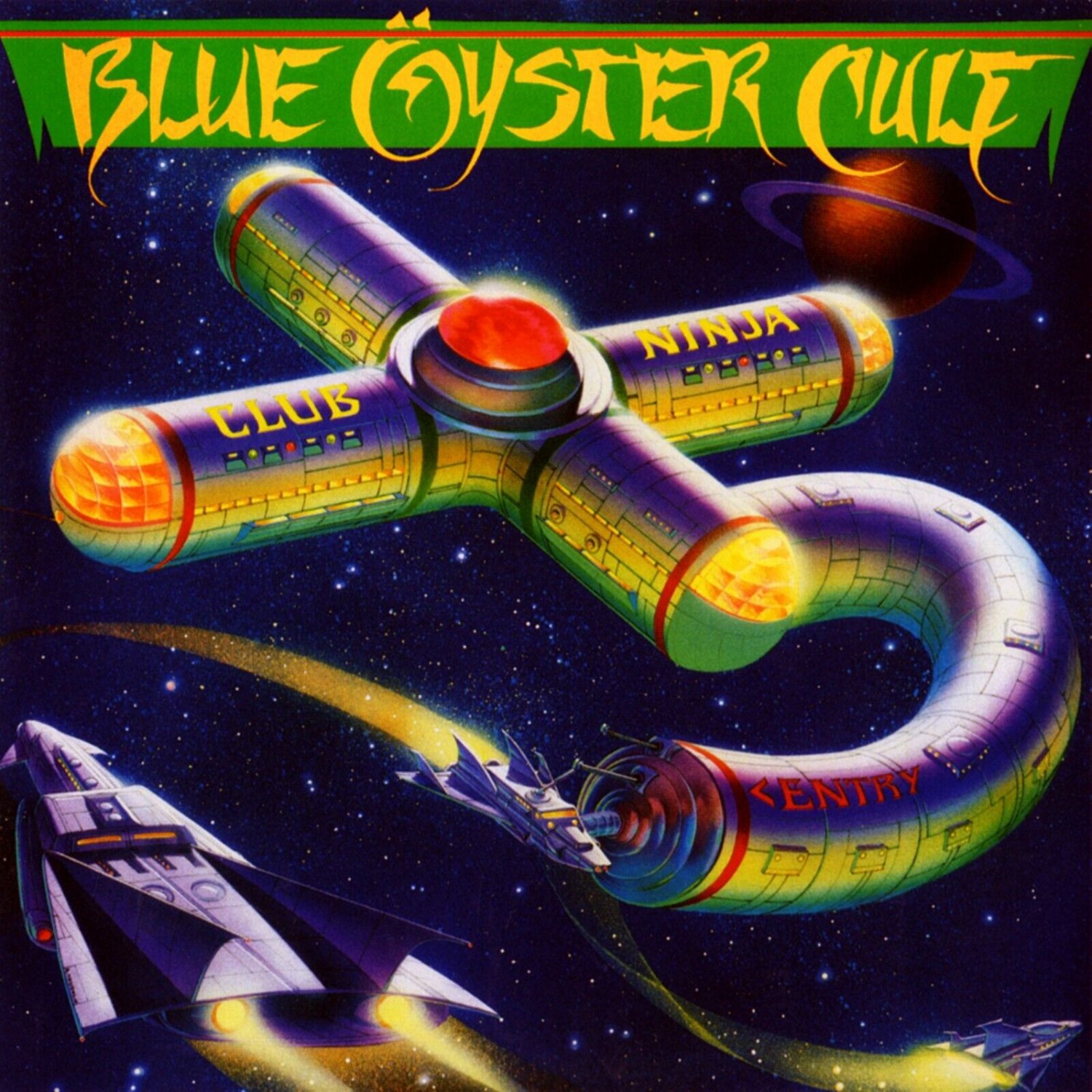 Blue Oyster Cult Club Ninja Banner 3x3 Ft Fabric Poster Tapestry Flag Album Art