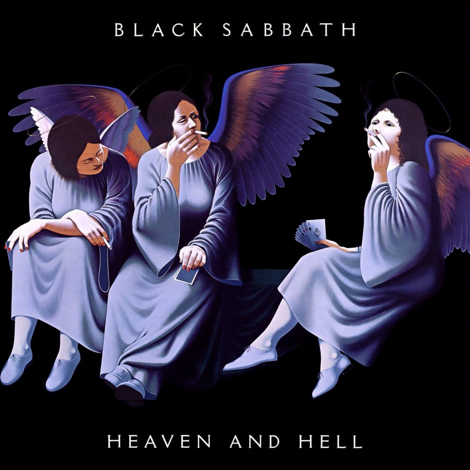 BLACK SABBATH Heaven and Hell BANNER 3x3 Ft Fabric Poster Flag album cover art