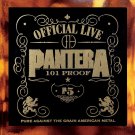 PANTERA Official Live: 101 Proof BANNER 2X2 Ft Fabric Poster Tapestry Flag art