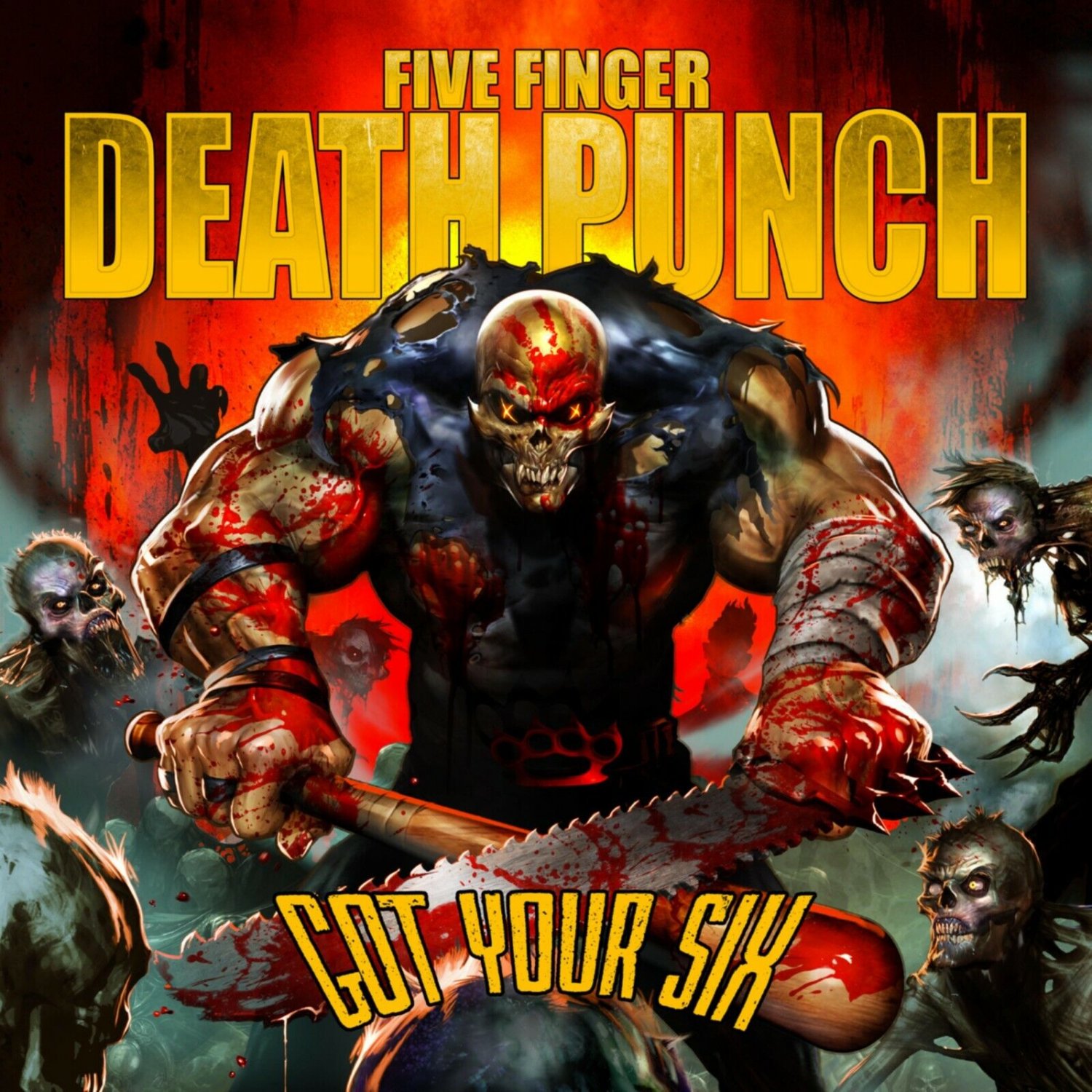 FIVE FINGER DEATH PUNCH Got Your Six BANNER 3x3 Ft Fabric Poster Tapestry Flag