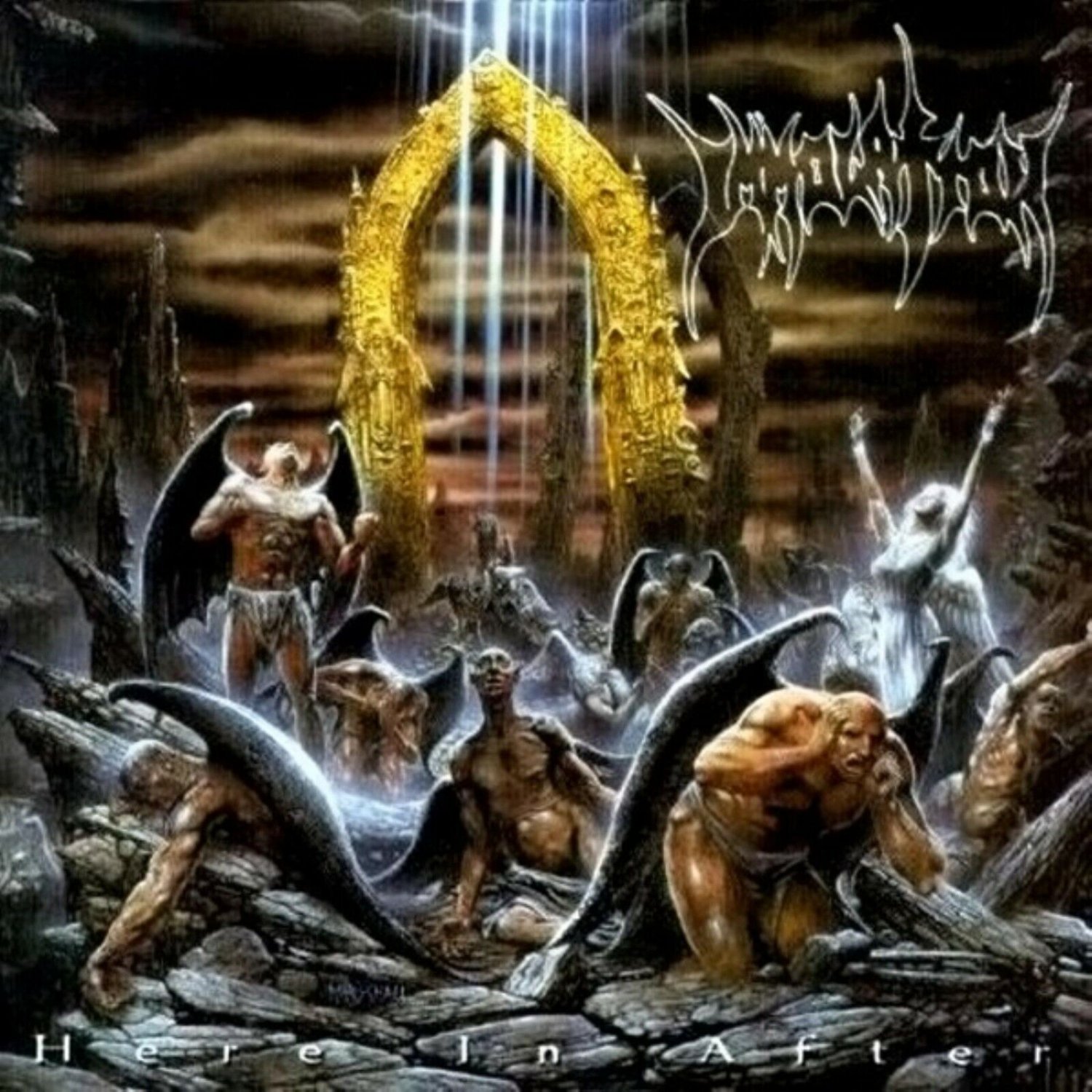 IMMOLATION Here in After BANNER HUGE 4X4 Ft Fabric Poster Flag album cover art