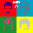 QUEEN Hot Space BANNER HUGE 4x4 Ft Fabric Poster Tapestry Flag album cover art