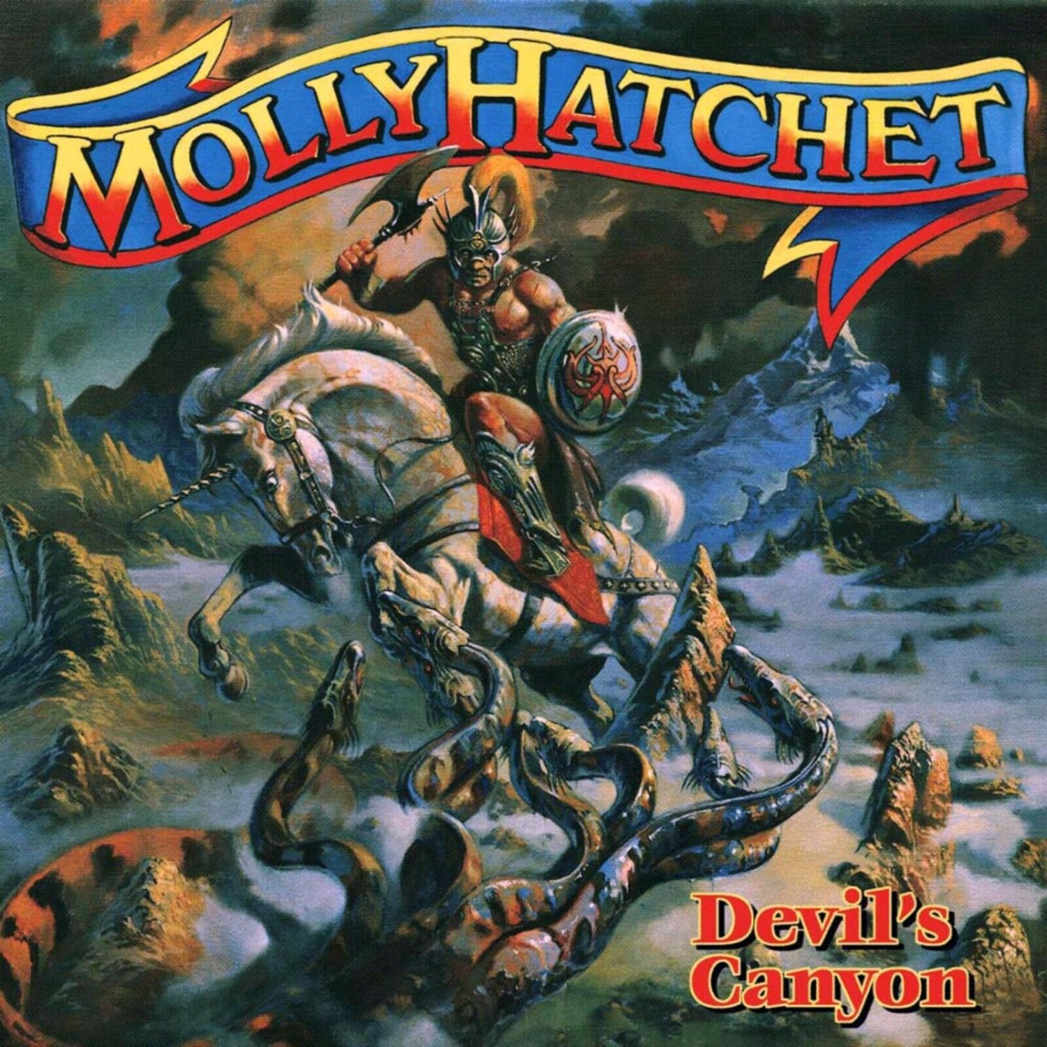 MOLLY HATCHET Devil's Canyon BANNER 3x3 Ft Fabric Poster Flag album ...