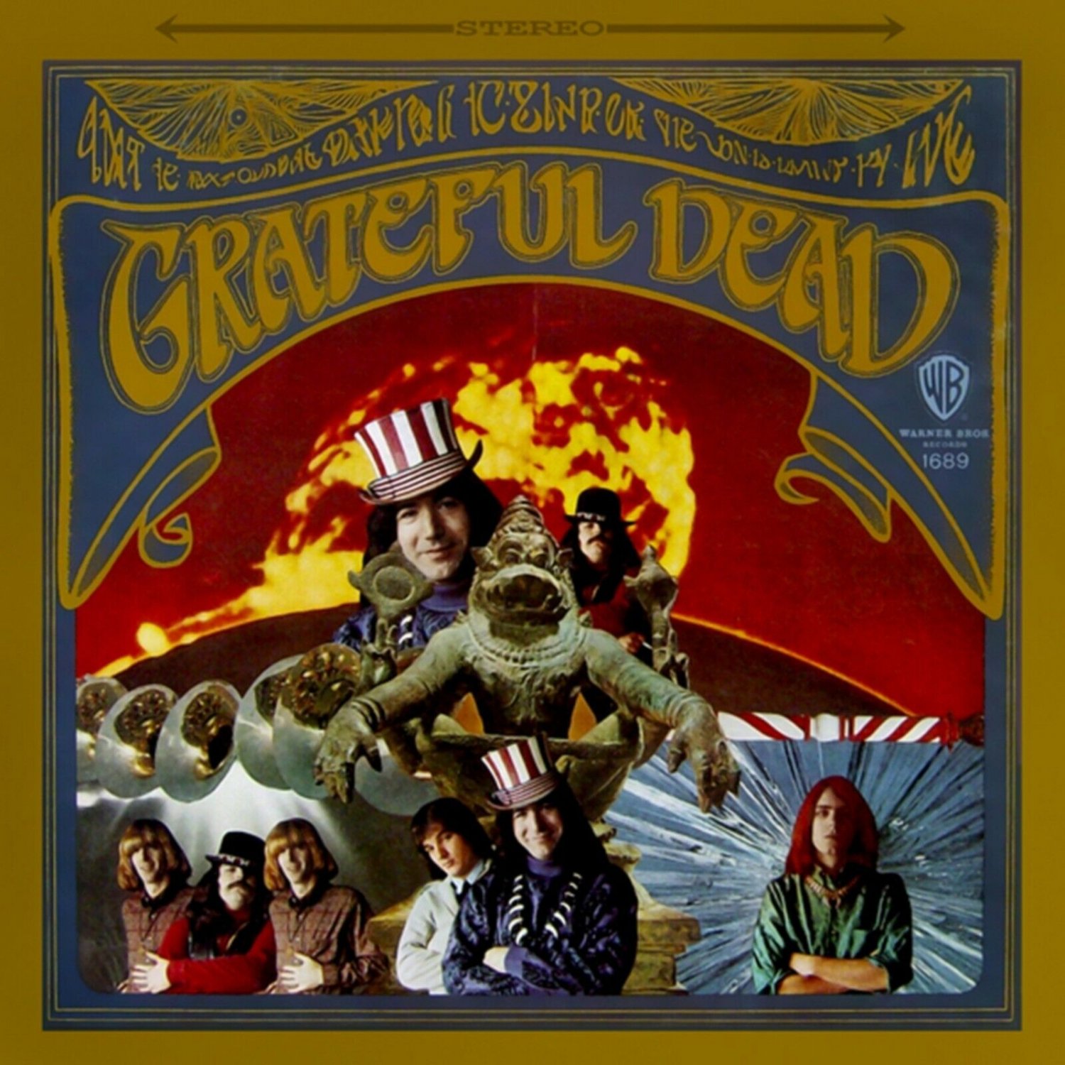 GRATEFUL DEAD The Grateful Dead BANNER 2x2 Ft Fabric Poster Tapestry Flag art