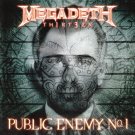 MEGADETH Public Enemy No. 1 BANNER 2x2 Ft Fabric Poster Tapestry Flag album art