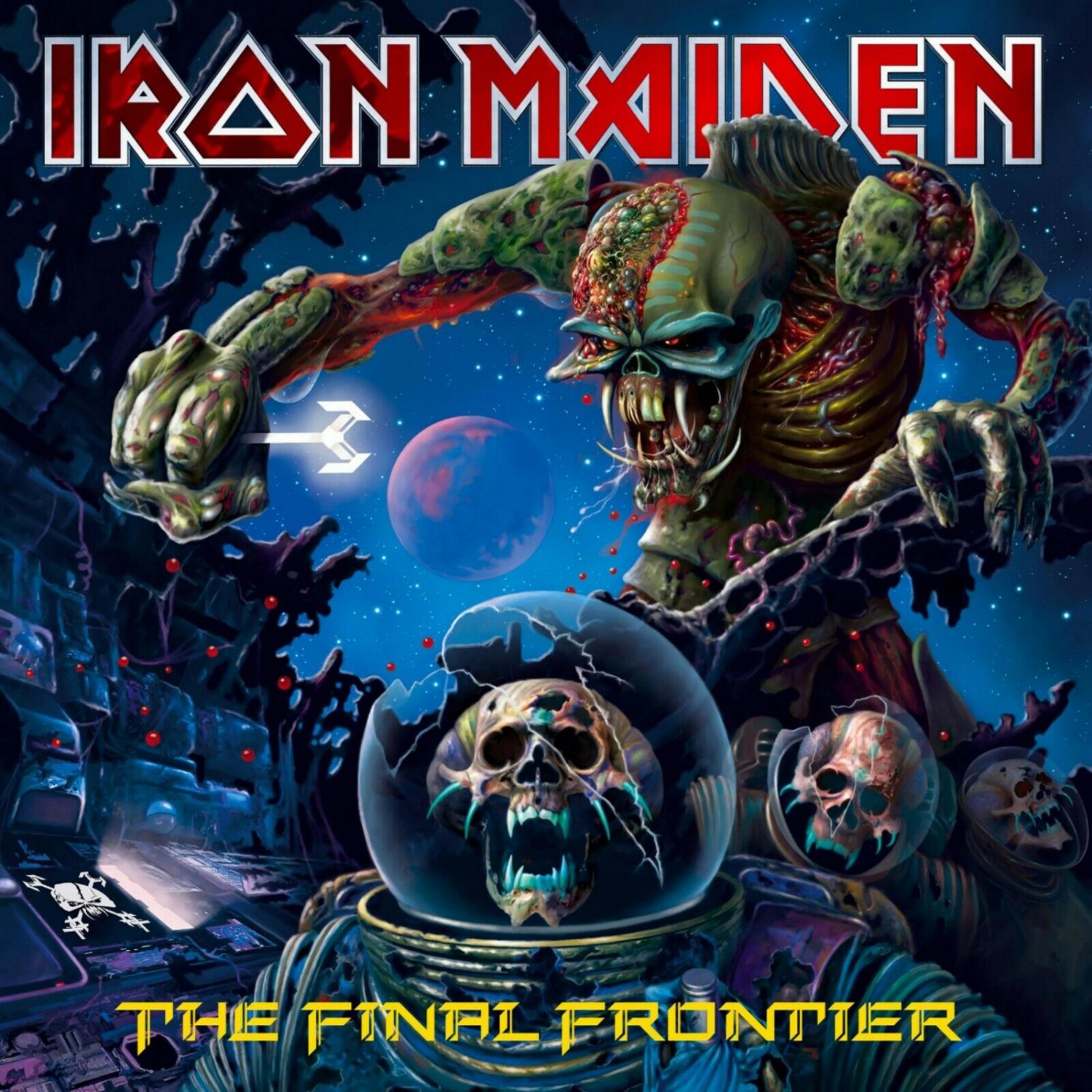 IRON MAIDEN The Final Frontier BANNER HUGE 4X4 Ft Tapestry Fabric Poster Flag cd