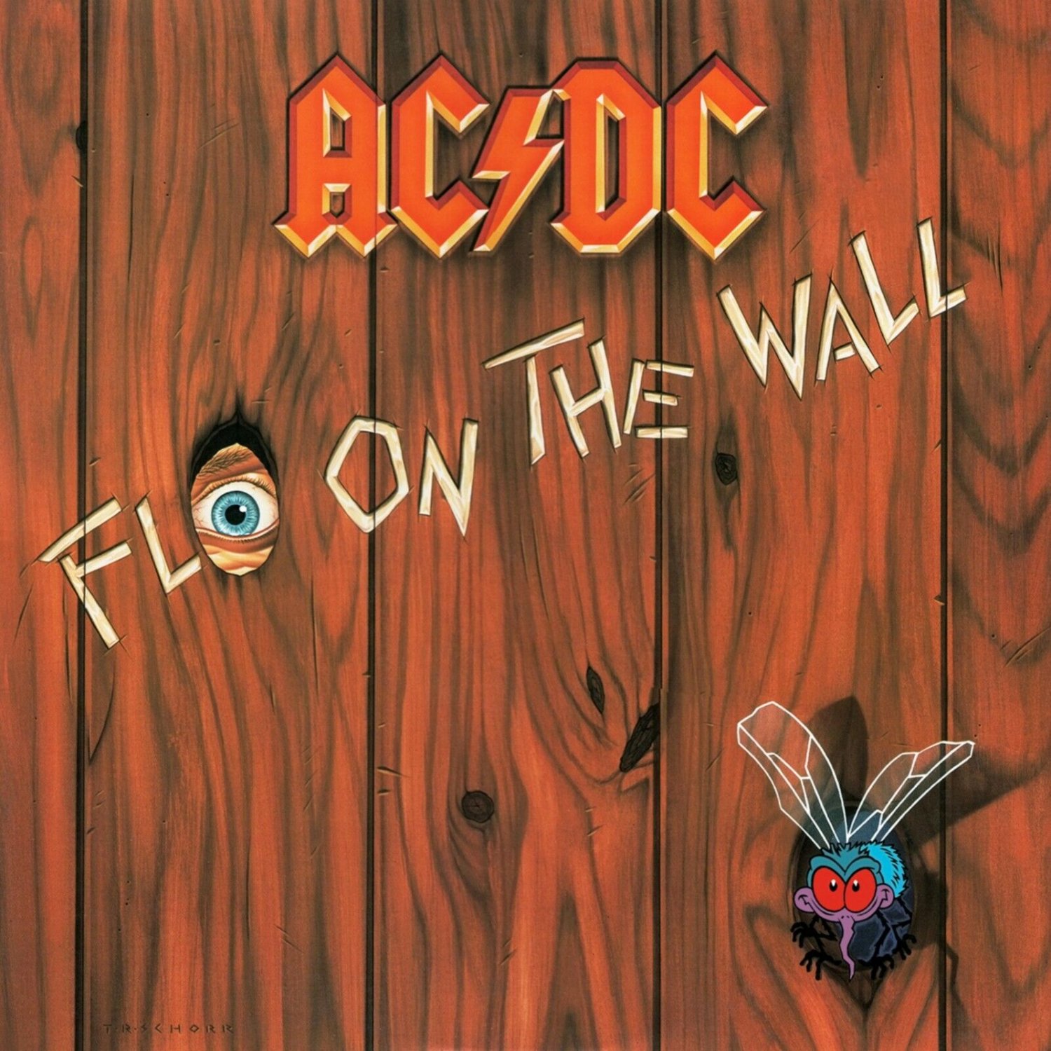 AC/DC Fly on the Wall BANNER 3x3 Ft Fabric Poster Tapestry Flag album cover art