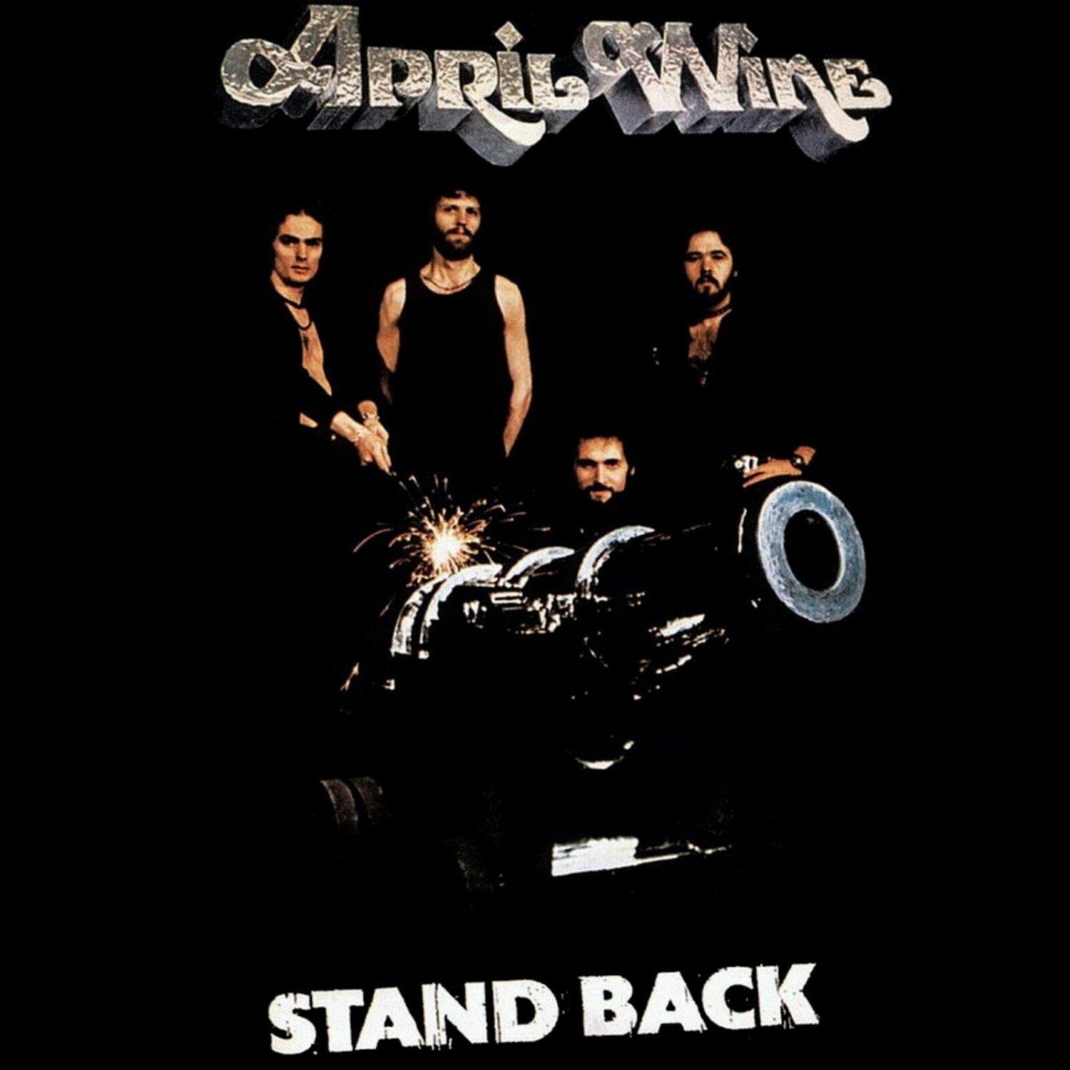 APRIL WINE Stand Back BANNER HUGE 4X4 Ft Fabric Poster Tapestry Flag album art