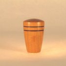 Lamp Finial Cherry Wood Dome Pattern 1 Mid Century Wooden - New