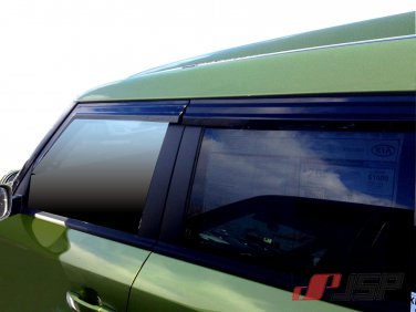 JSP Window Vent Deflector Rain Guard Visor For 2014-2018 Kia Soul 218034 Smoke