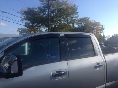 For Nissan Titan Crew Cab Window Vent Deflector Rain Guard Visor 2004-2015 JSP