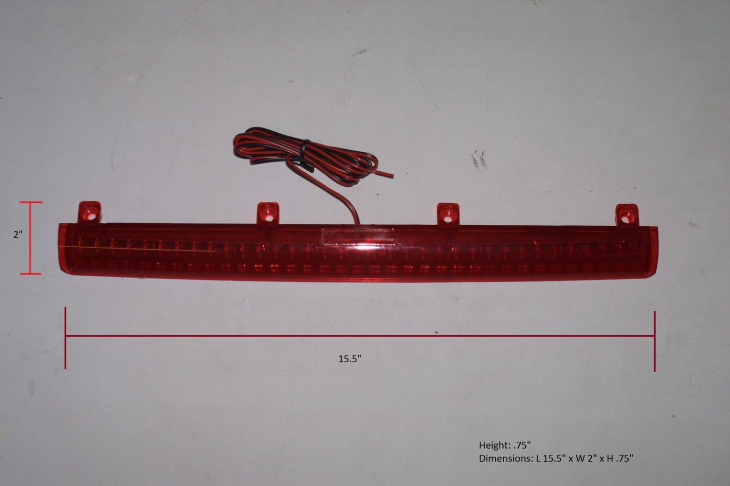 JSP CHMSL Center HighMount Stop Lamp15 5/8 by 1.5 inch Third Brake