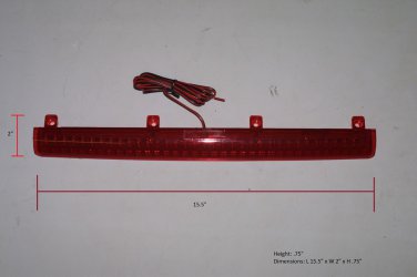 JSP CHMSL Center High-Mount Stop Lamp15 5/8 by 1.5 inch Third Brake Light W20LED