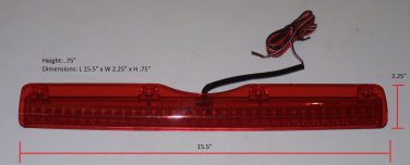 JSP CHMSL Center High-Mount Stop Lamp15 5/8 by 2.25 inch 3rd Brake Light W23LED