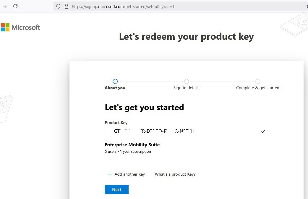 Microsoft Enterprise Mobility Suite - 5 Users - 1 Year | 12 Months - Keycode