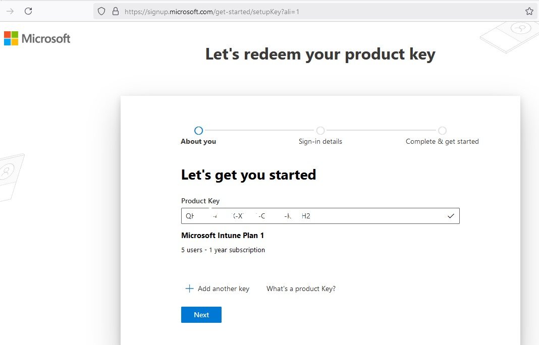 Microsoft Intune Plan 1 - 5 Users - 1 Year | 12 Months - Keycode