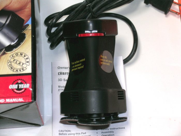 NEW! Craftsman SEARS 3D 3D sander radius arc polishing NIB!