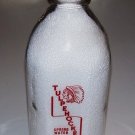 Tulpehocken Spring Water Sunbury, PA Half Gallon Pyro Indian warbonnett bottle water