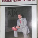 Jackie Sherrill Texas A&M Football Inside Aggie Sports Vol IV, No VIII  August 1982