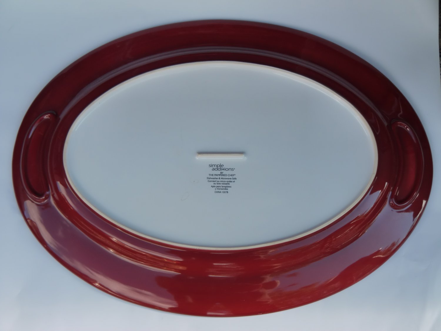 Pampered chef simple additions like new large oval serving platter