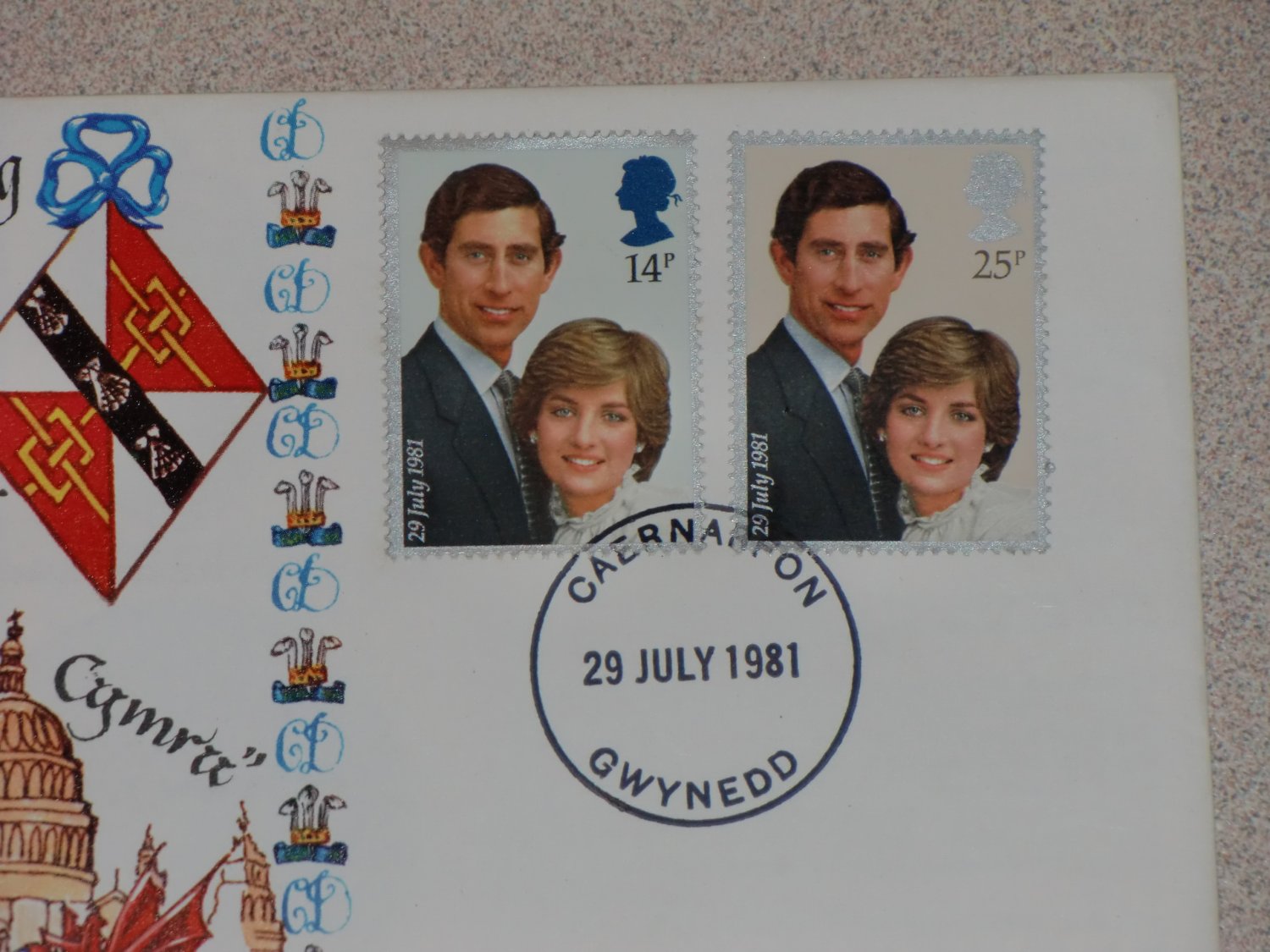 Stamps Royal Wedding 1981 Lady Diana Spencer & Prince Charles United