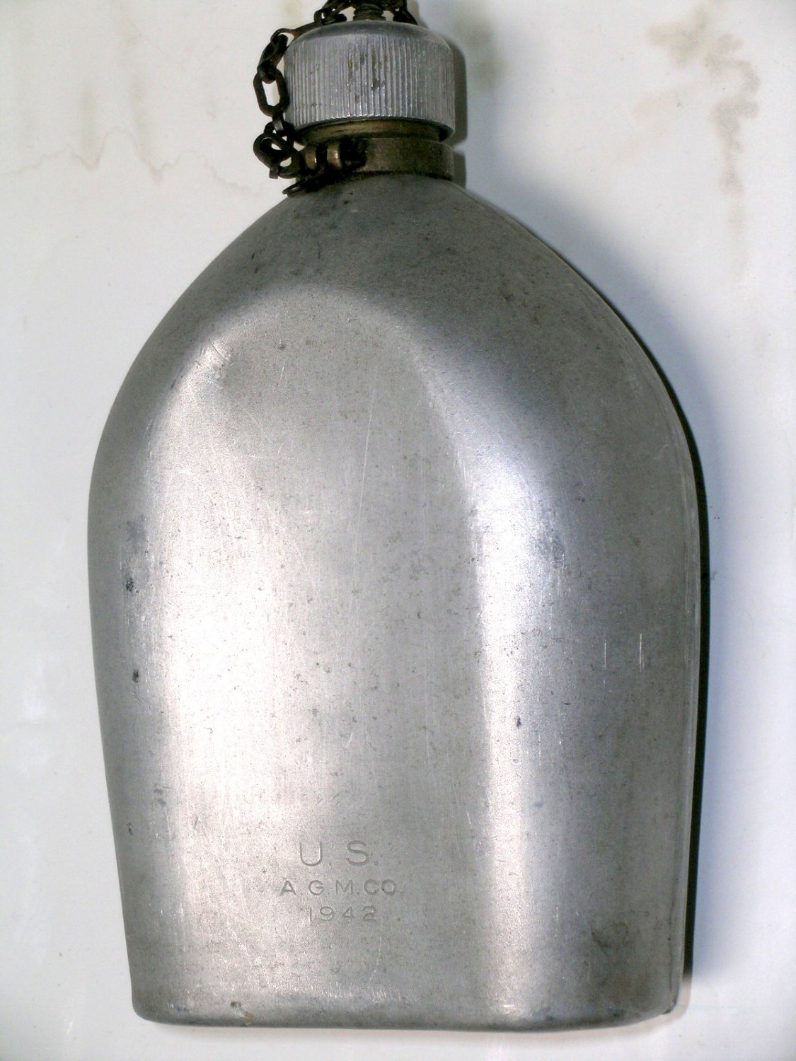 Rare Canteen Aluminum "U. S. / A.G.M.CO. / 1942" [WWII]