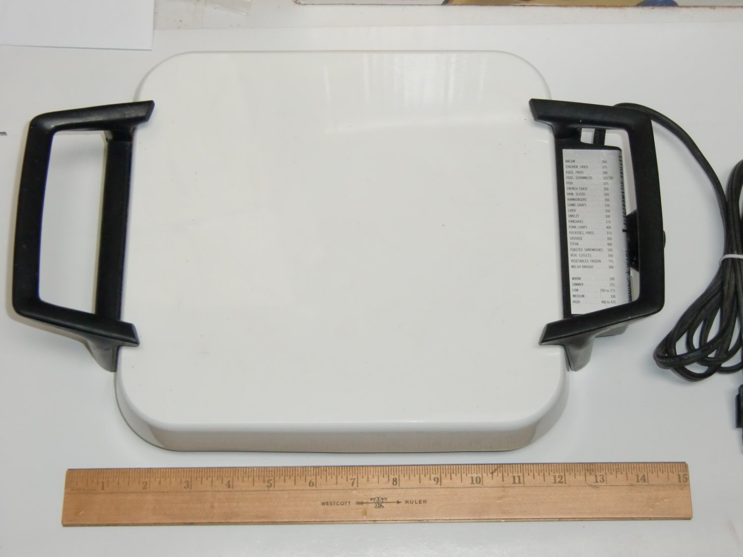 SOLD! Corning Ware Electromatic Electric Skillet Hot Plate P12ESN U.S.A Visions 10"