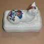 Byzantium Cat Porcelain Trinket Box Japan Elizabeth Arden Moorish Turkish Paisle