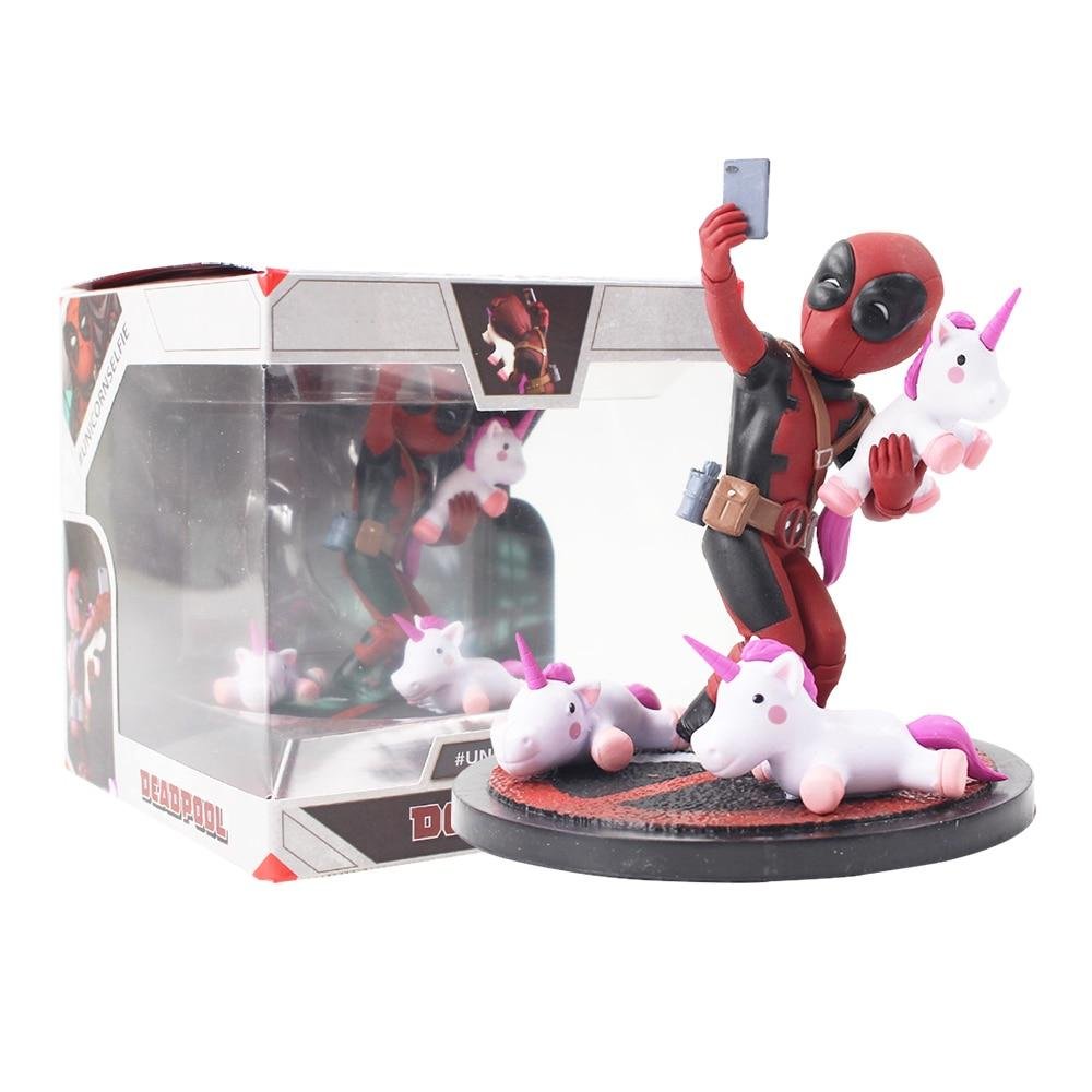 Deadpool Funny Unicorn Selfie Action Figure With Box