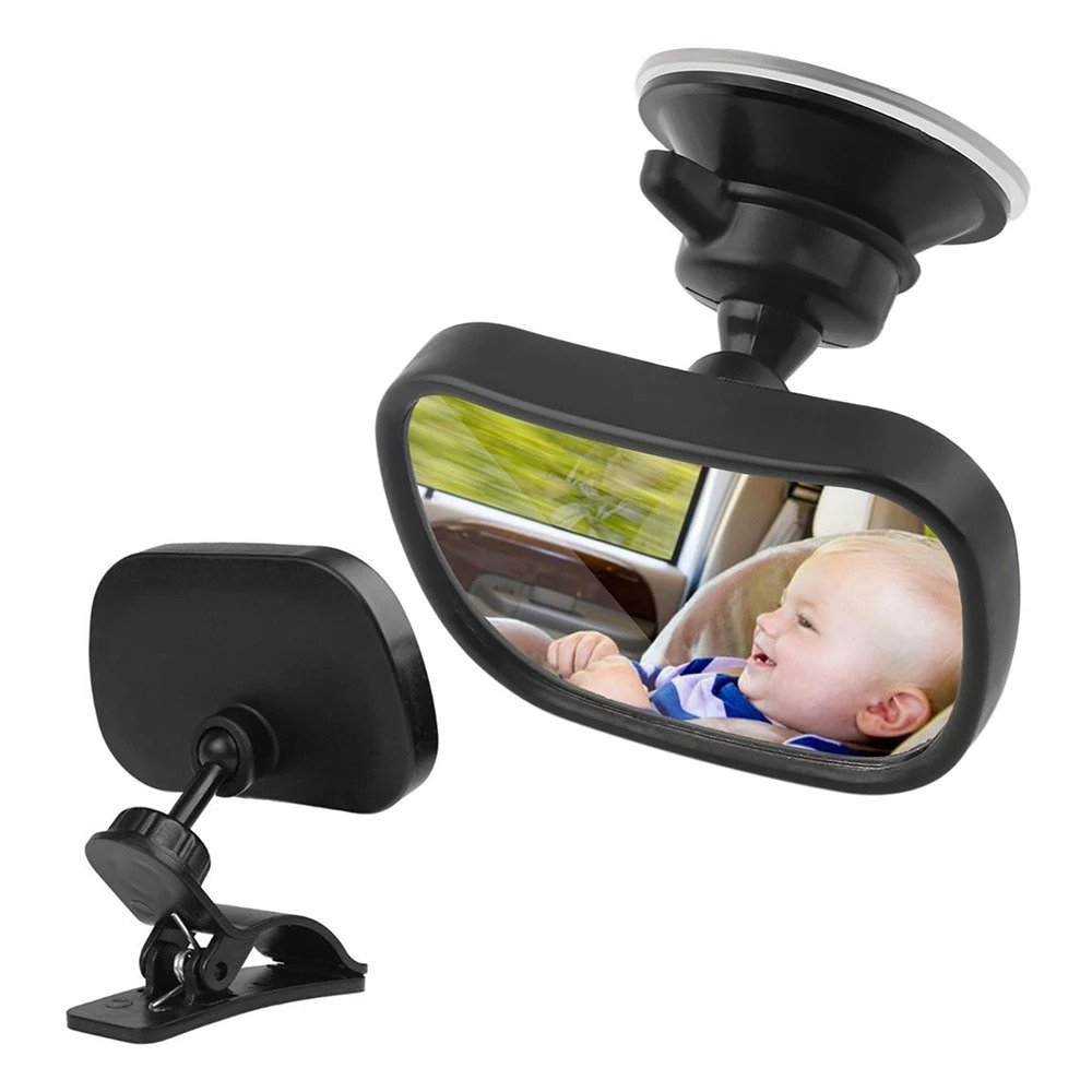 2 in 1 Mini Car Safety Back Seat Mirror