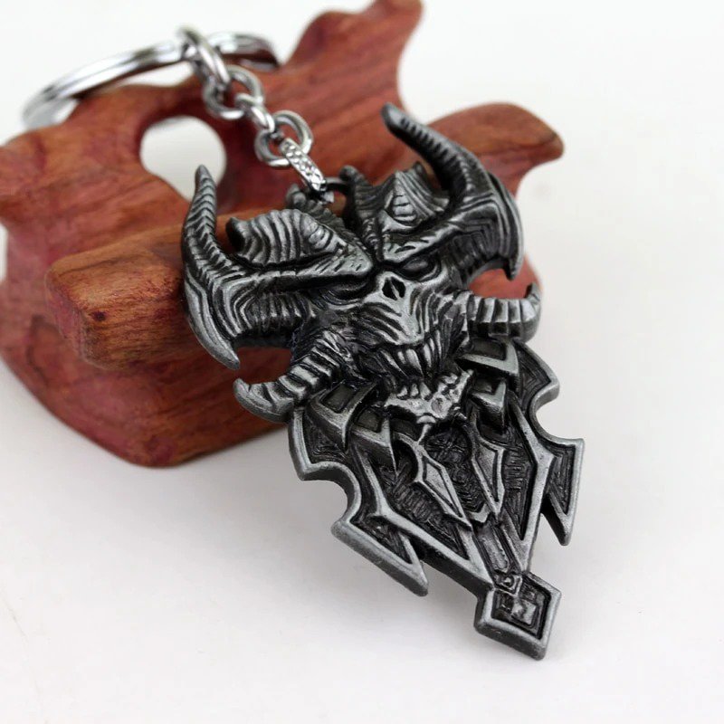 Diablo III 3 Logo Face Head Keychain