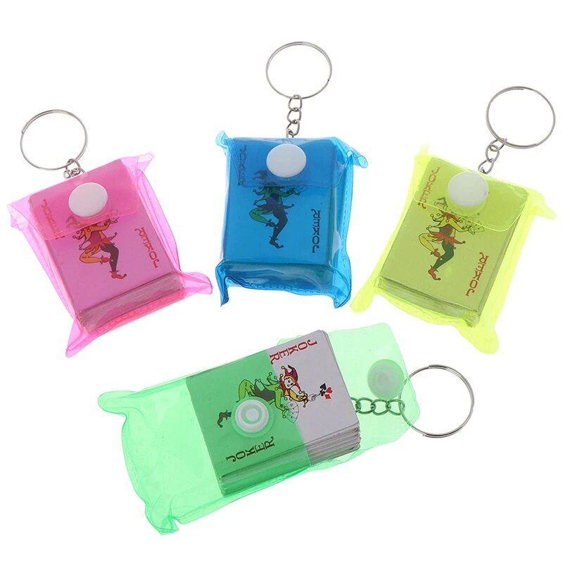 Portable Mini Playing Cards Keychain