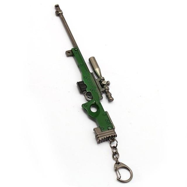 PUBG Metal Green 17CM AKM Gun Keychain